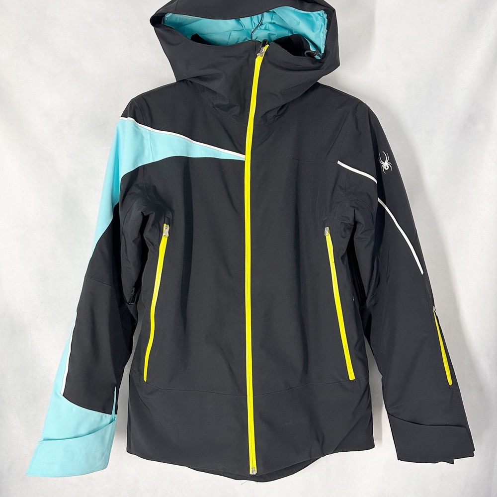 Spyder Syncere Waterproof Black Ski Snow Winter Jacket Women's Size 8